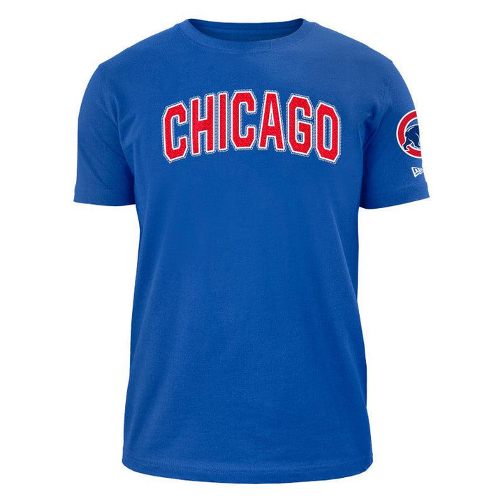 CHICAGO CUBS NEW ERA MEN'S CHICAGO WORDMARK ROYAL TEE