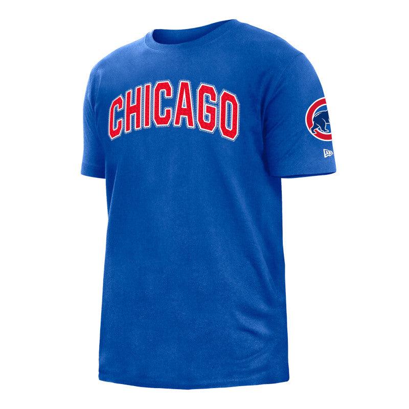 CHICAGO CUBS NEW ERA MEN'S CHICAGO WORDMARK ROYAL TEE