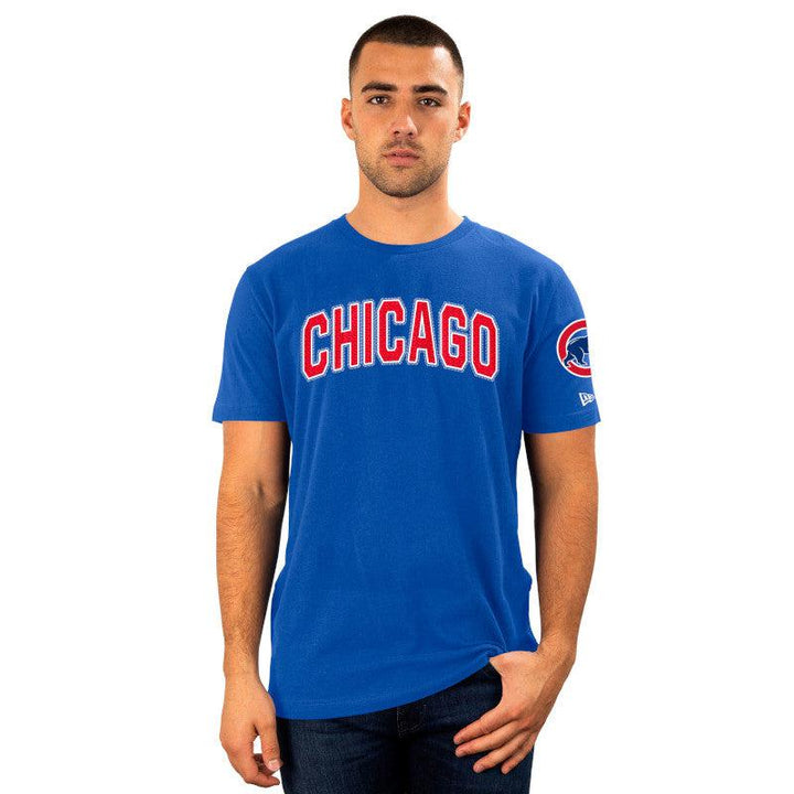 CHICAGO CUBS NEW ERA MEN'S CHICAGO WORDMARK ROYAL TEE