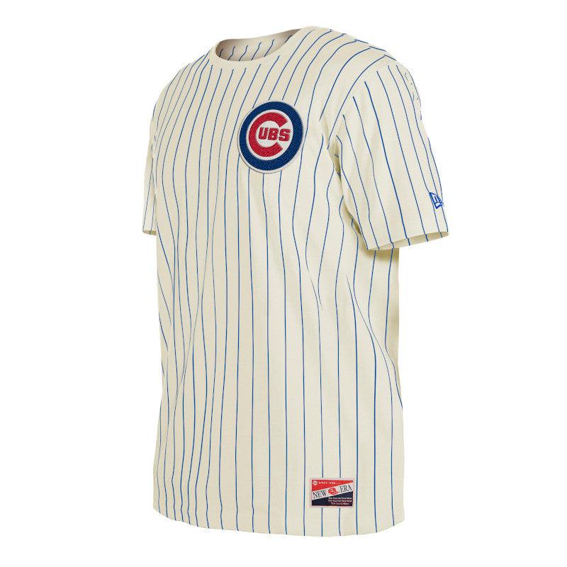 CHICAGO CUBS NEW ERA MEN'S PINSTRIPE ASG 1990 LOGO TEE